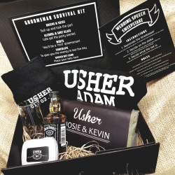 Usher / Groomsman Survival Kit Everything he needs to get through the big day!